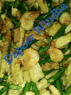 Foto resep Tumis udang kacang panjang tahu tempe