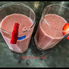 A picture of Strawberry Milk shake.