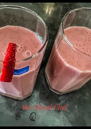 A picture of Strawberry Milk shake.