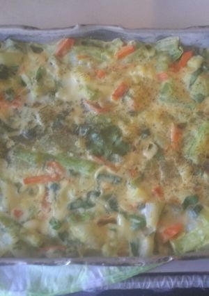Una foto de Vegetales gratinados