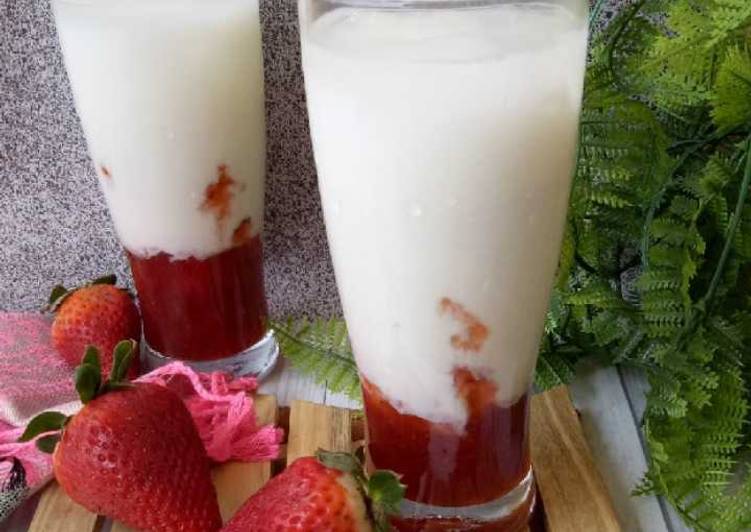 Cara Gampang Membuat Korean Strawberry Milk yang Bisa Manjain Lidah