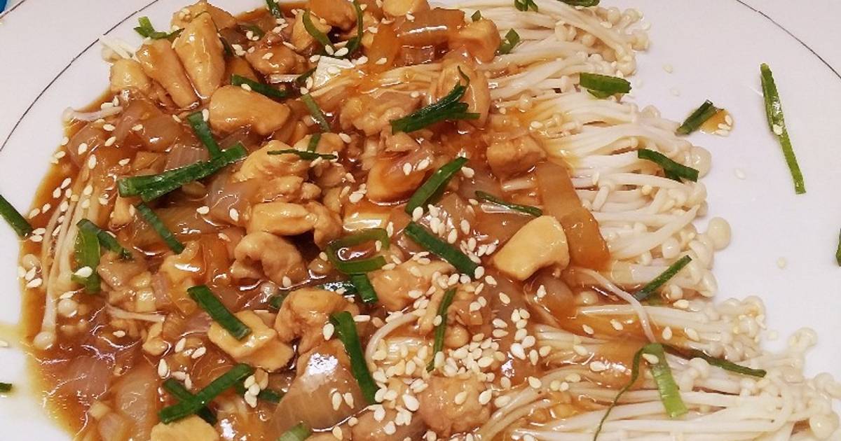 Resep Jamur Enoki Ala Korea Enak Dan Mudah Cookpad