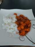 Süßkartoffel- Curry mit Reis