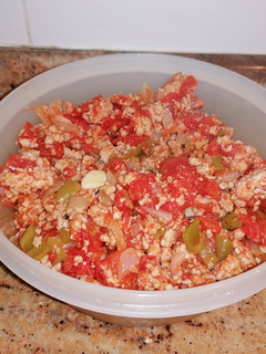 Una foto de Sofrito de carne ideal para rellenos