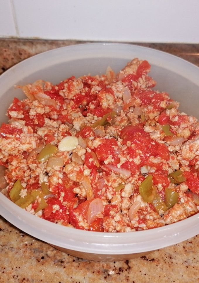 Una foto de Sofrito de carne ideal para rellenos