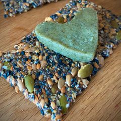 Heartfelt Crackers and ‘Butter’ that isn't A picture of Heartfelt Crackers and ‘Butter’ that isn't.