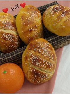 عکسی از دستور نان پرتقالی 😋