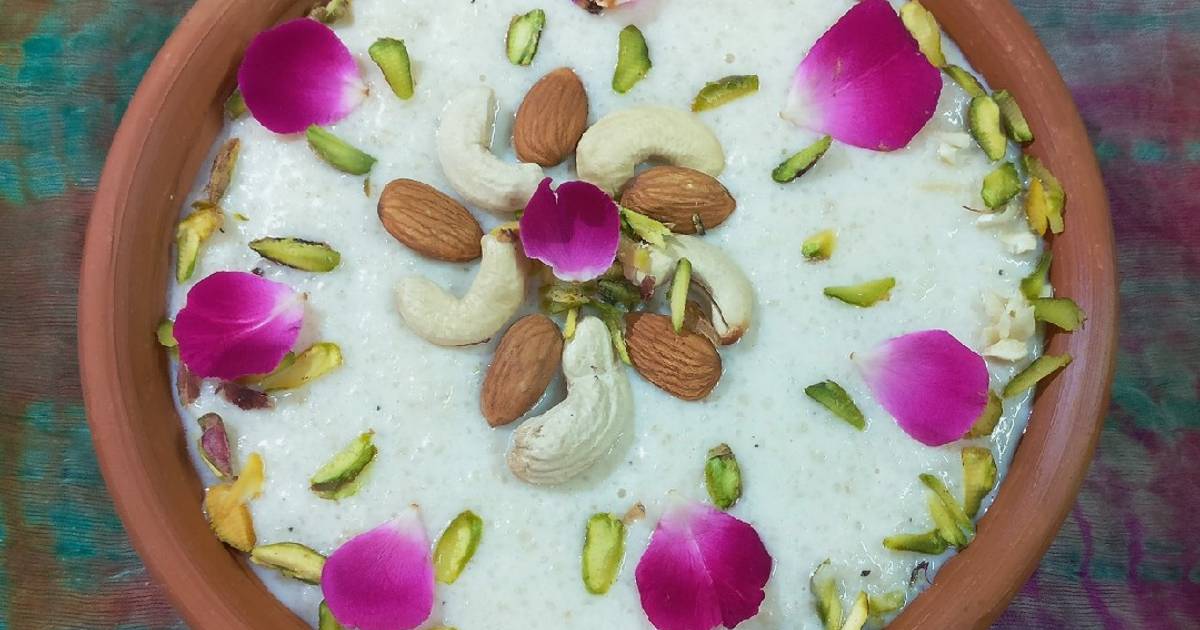Little millet & sago milk kheer Recipe by Chef Alka Singh Tomar