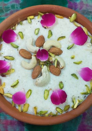 A picture of Little millet & sago milk kheer.