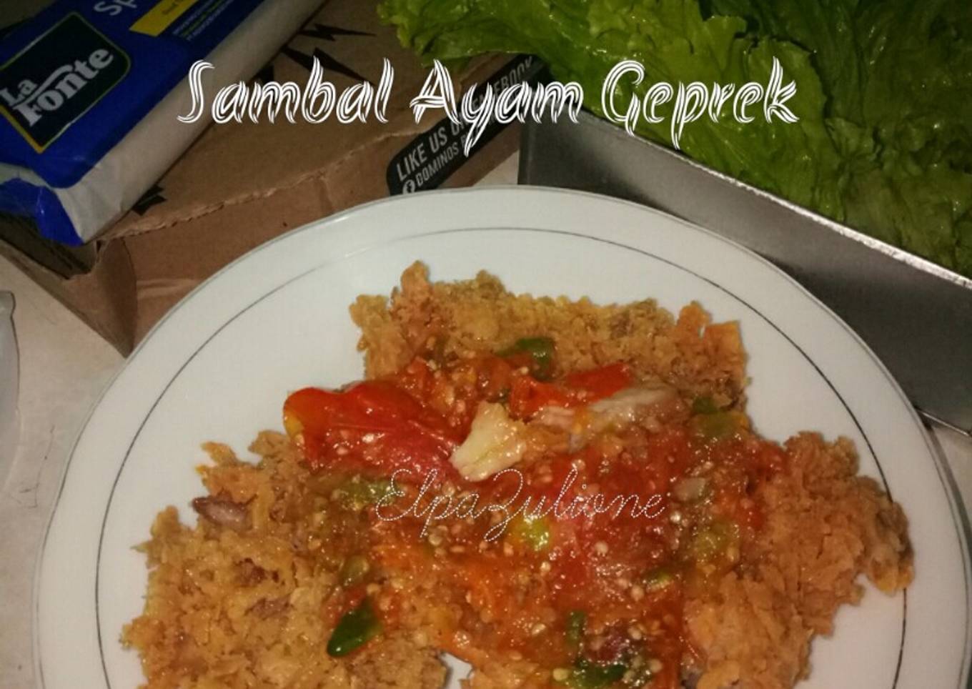 Sambal ayam geprek
