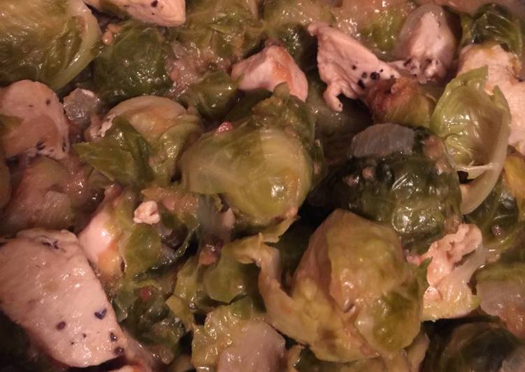 Brussels sprouts with Chicken