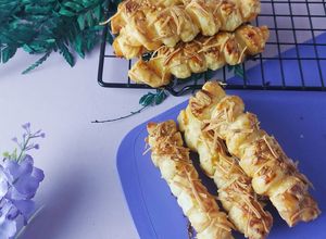 Foto resep Cheese Roll Super Sederhana dengan Puff Pastry Instan