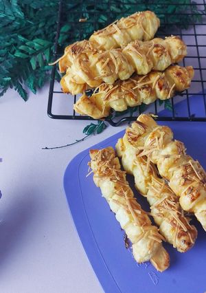 Foto resep Cheese Roll Super Sederhana dengan Puff Pastry Instan