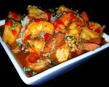 Unique Recipe Mikes EZ Chicken Sausage  Shrimp Gumbo Delicious Steady