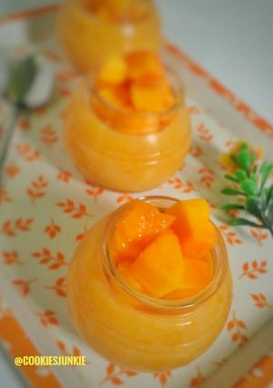 Foto resep [CookiesJunkie] Puding Susu Mangga