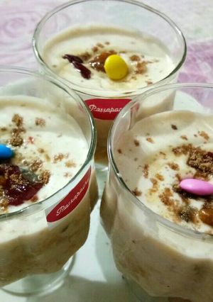 A picture of Caremalized fruits cream.