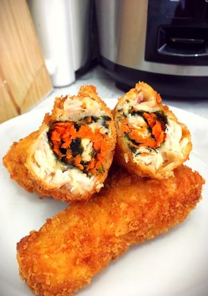 Foto resep Ayam krenyes isi wortel nori