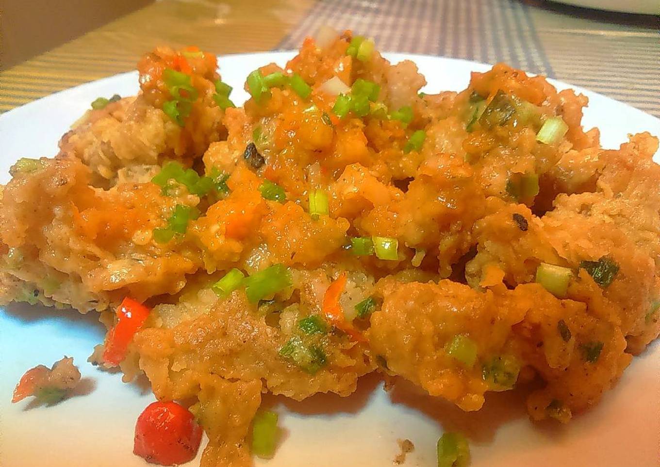 Ayam Geprek Saus teLor asin
