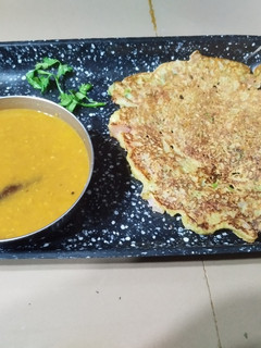 A picture of Moong dal chilla.
