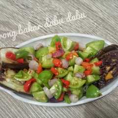 A picture of Terong bakar sambal dabu2 (menu diet).