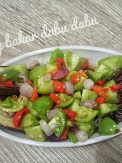 Foto resep Terong bakar sambal dabu2 (menu diet)