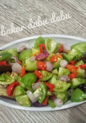 Foto resep Terong bakar sambal dabu2 (menu diet)