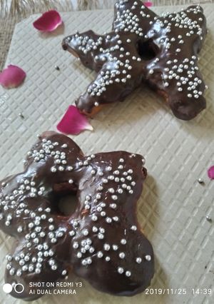 A picture of Star shape donut.