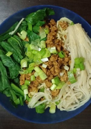 Foto resep Mie ayam jamur enoki