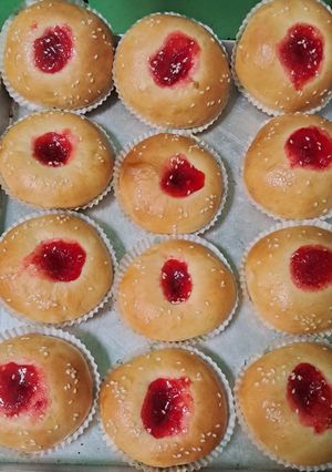 Foto resep Roti Selai Strawberry