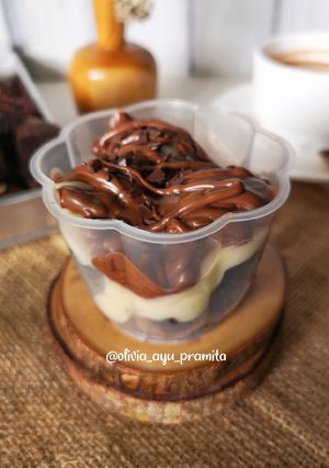 Foto resep 208. Brownies Custard Nutella
