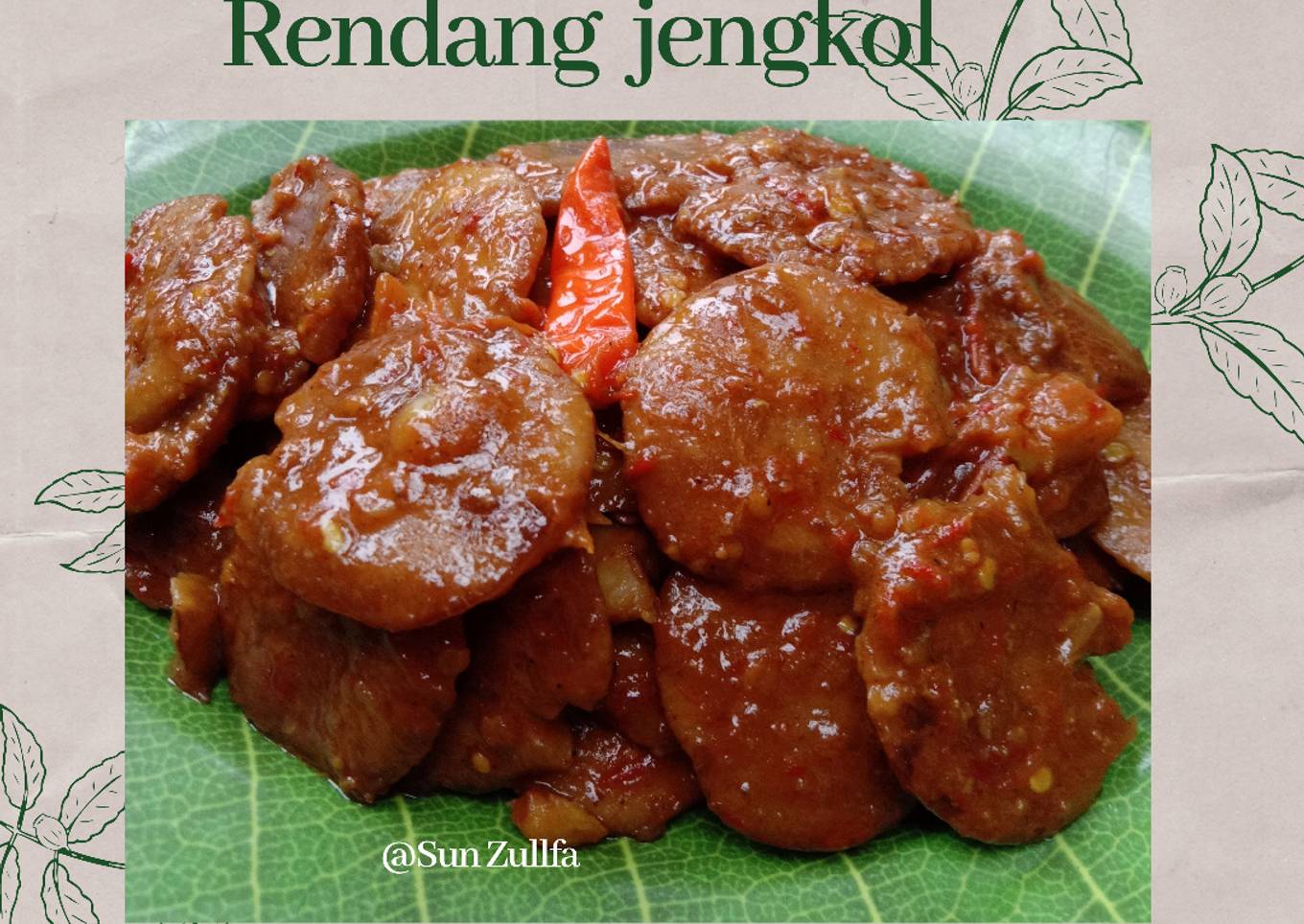 Rendang jengkol