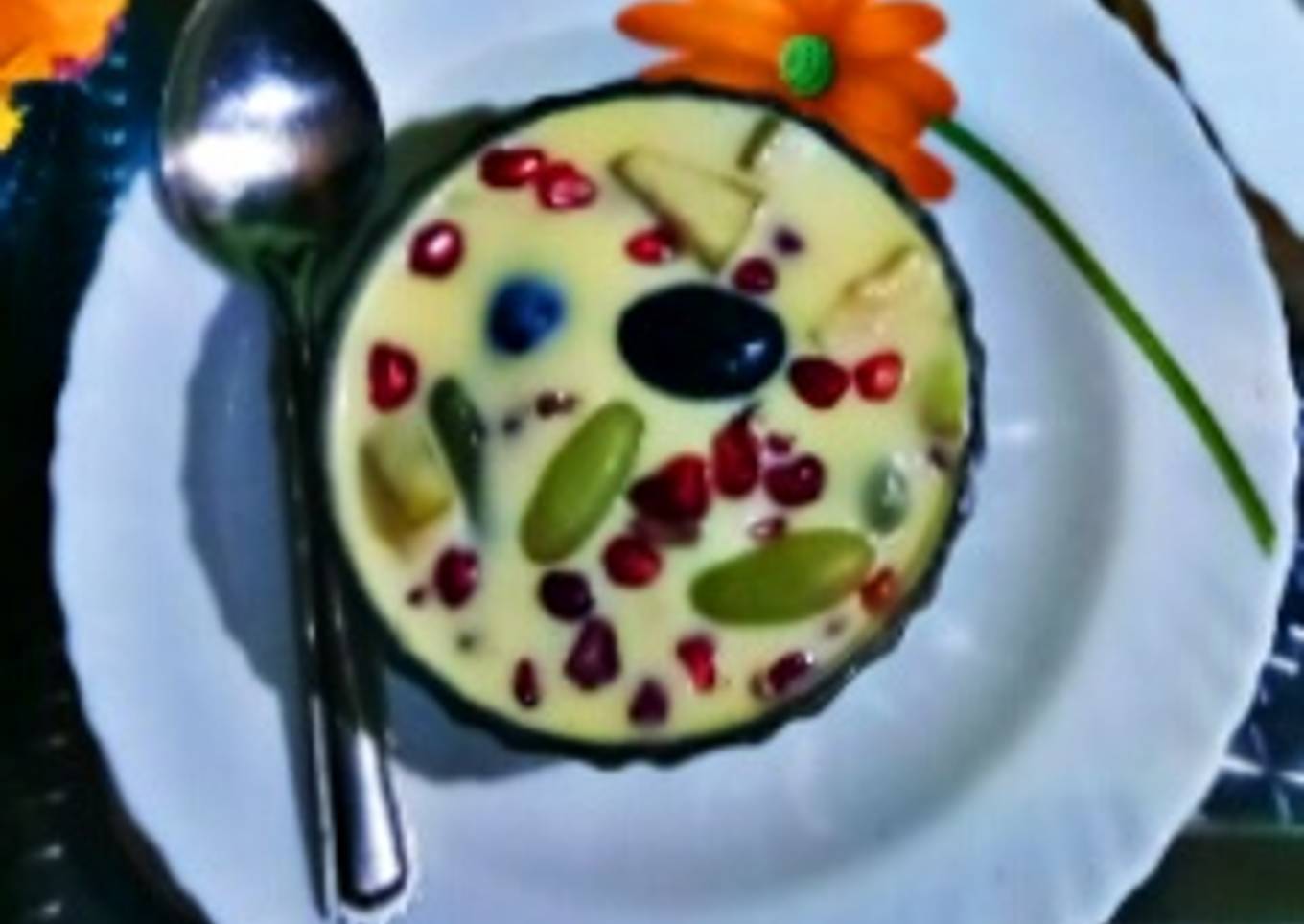 Fruit custard