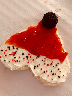 Una foto de Canapés de Navidad