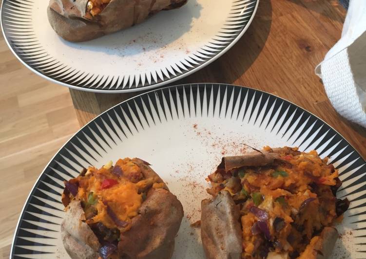 Easiest Way to Prepare Perfect Stuffed Sweet Potatoes