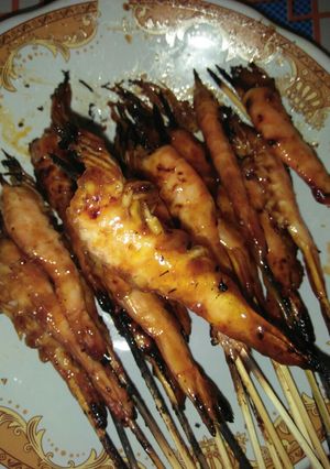 Foto resep Sate udang bakar