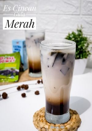 Foto resep 054. Es cincau gula merah