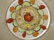 Gambar garnish nasi goreng