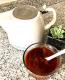 Mermelada de frutillas y ciruelas