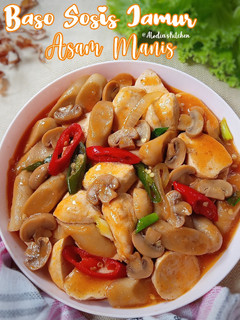 Foto resep Baso Sosis Jamur Asam Manis