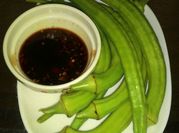 Gambar okra kecap asin