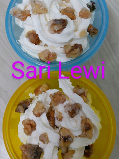 Una foto de Nueces con nata (2 ingredientes)