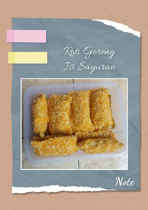 Foto resep Roti Goreng Isi Sayuran
