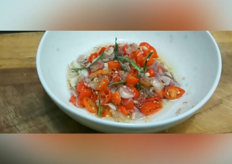 How to Make Tasty Sambal matah khas Bali