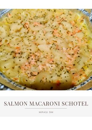Foto resep MPASI 9m: Salmon Macaroni Schotel