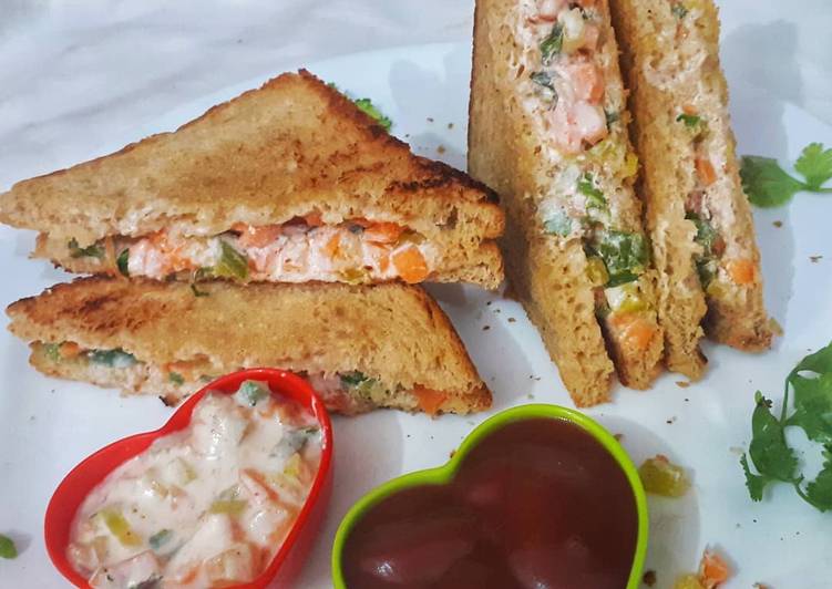 Easiest Way to Prepare Speedy Mixed vegetable sandwich
