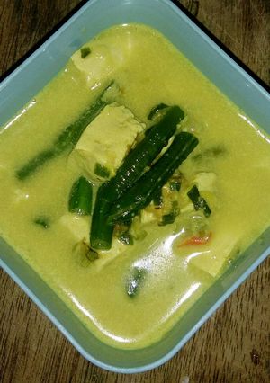 Foto resep Lodeh tahu kacang panjang