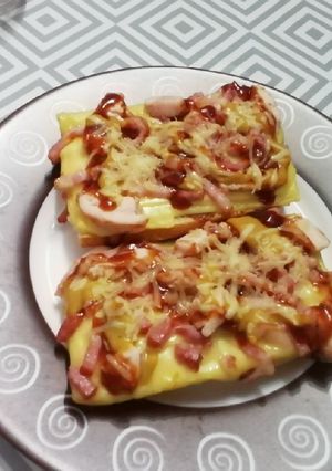 Una foto de Paninis barbacoa