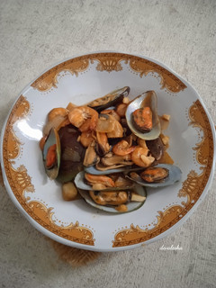 Foto resep Tumis Kerang Udang Saus Tiram