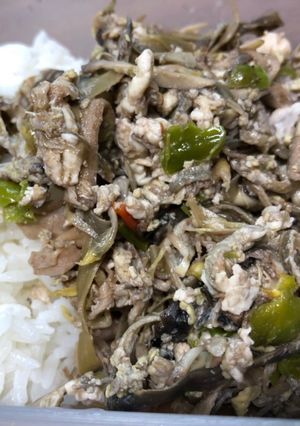 รูปของ หัวปลีผัดไข่