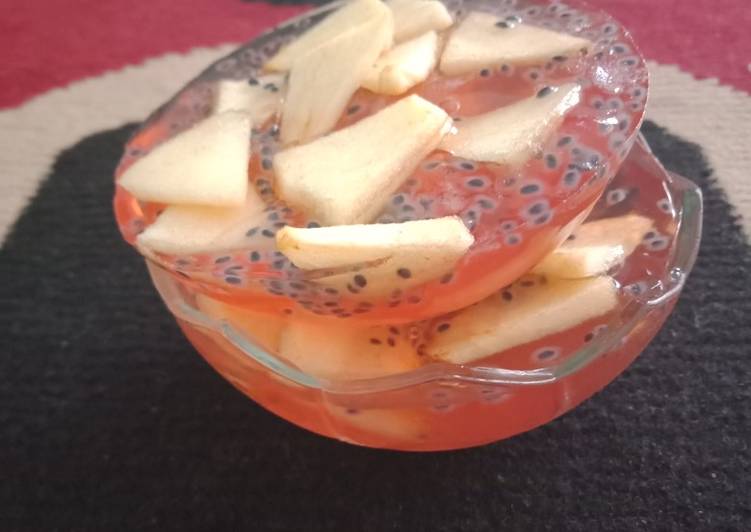 Resep Jelly Berry toping Apel #KamisMANIS yang Enak Banget